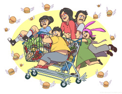 ellenalsop:  another print for AX Bob’s Burgers gives me really fuzzy feelings ;~; 