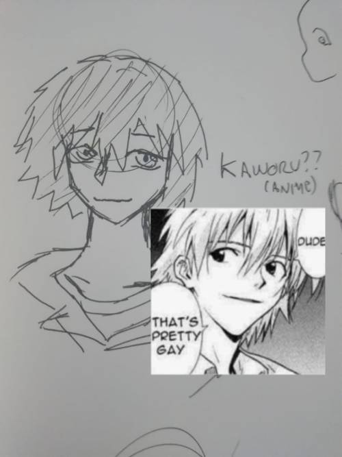 I Tried To Draw Shinji And Kaworu(maybe I'll Do Fanart Of Them Together:3)