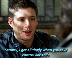 jaredandjensen:   Quit screwing around, Dean!  