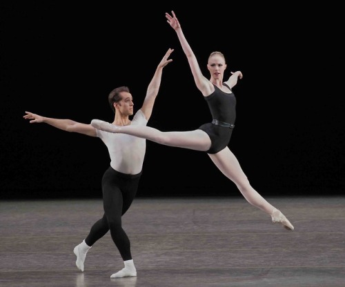 Teresa Reichlen and Jared Angle in Balanchine’s The Four Temperaments, New York City BalletPhotograp