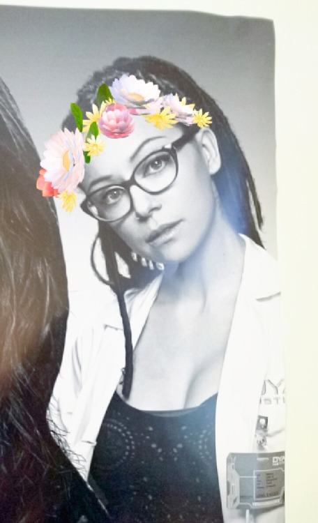 undelphined:  my orphan black poster ft. snapchat filters
