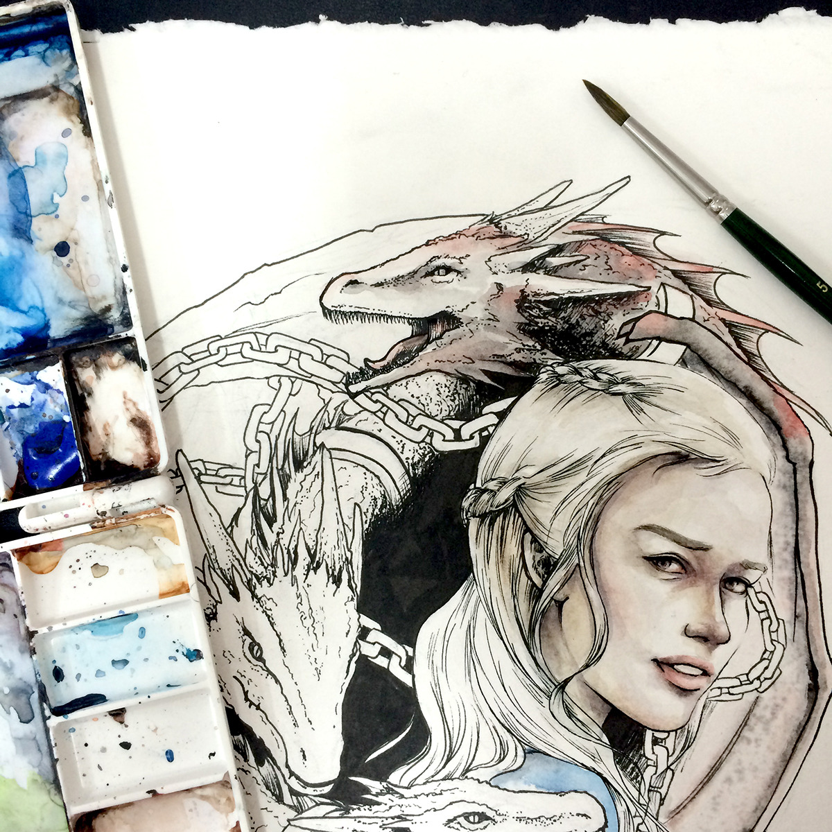 pixalry:  Game of Thrones Illustrations - Created by Jia Yi 