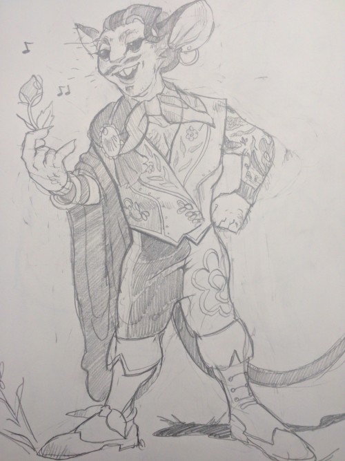 This Is My DND Character Papa Squat, Part Of @faeryphos 's Campaign, And She's Drawn Him As Well. She's