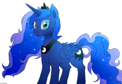 zoruanna:1 am art what makes luna interesting to draw is her wavy mane and tail c:&lt;3