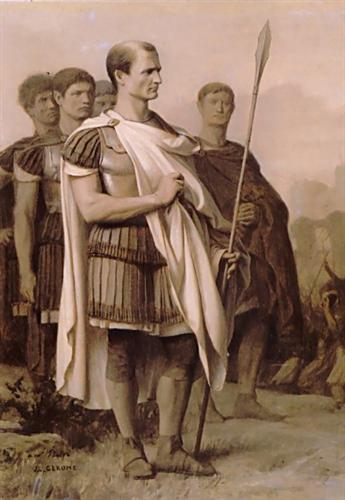 Caesar in AsiaJulius Caesar and Staff - Jean-Leon GeromeAfter Sulla pardoned Caesar, he still though