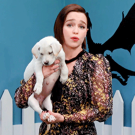 rubyredwisp:Emilia Clarke | The Mother of Dragons Puppies (x)