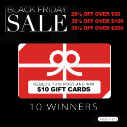 tiaraless:  ❉Reblog and Win Gift Cards for Christmas❉ Are you ready for the coming Black Friday? Add something to your shopping cart now : http://bit.ly/1tsPlt5 28% off over โ with code: final28; 30% off over 贄 with code: final30; 35% off over