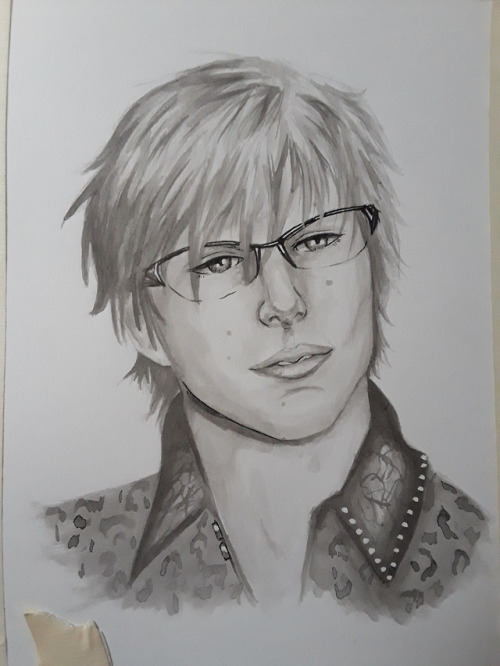inkycarbuncle: Inktober Day 3 is Ignis! I redid an ink painting from a year ago (which is wayyyyy ba