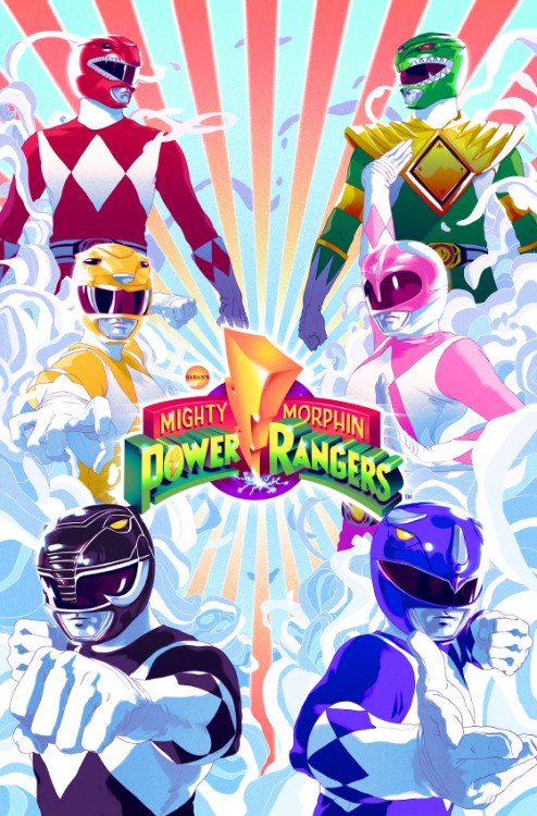 My cover for BOOM! Studios’ Mighty Morphin Power Rangers 2016 Annual