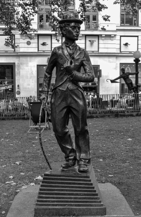 Photo: Statue of Charlie Chaplin in Leicester Square, LondonDate Taken: 4th July 2021
