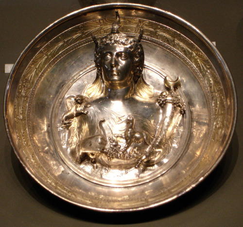 tiny-librarian:More significant is a gilded silver dish in the Louvre, part of the collection found 