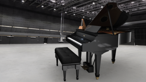 samapitongzabala:Model of Roland V Piano Grand with chair and metronome for my 3D Animation class be