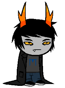 Homestuck Sprites I Made Of My Troll And My Friends Troll. Mine Is The Blue Blood, His Is The Indigo