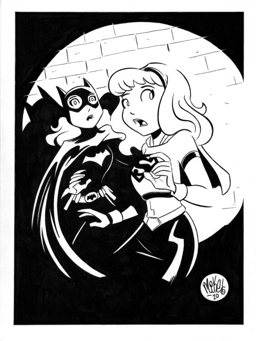 Last month, I participated in Inktober and drew BATGIRL and/or SUPERGIRL every day. It was the first