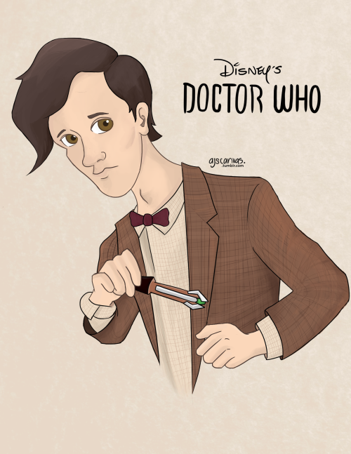 The Doctor drawn in disney style more to come… - ajscanvas