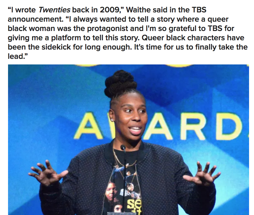 buzzfeedlgbt:Good Day, Yes. Lena Waithe Is Making A New Show About A Queer Black