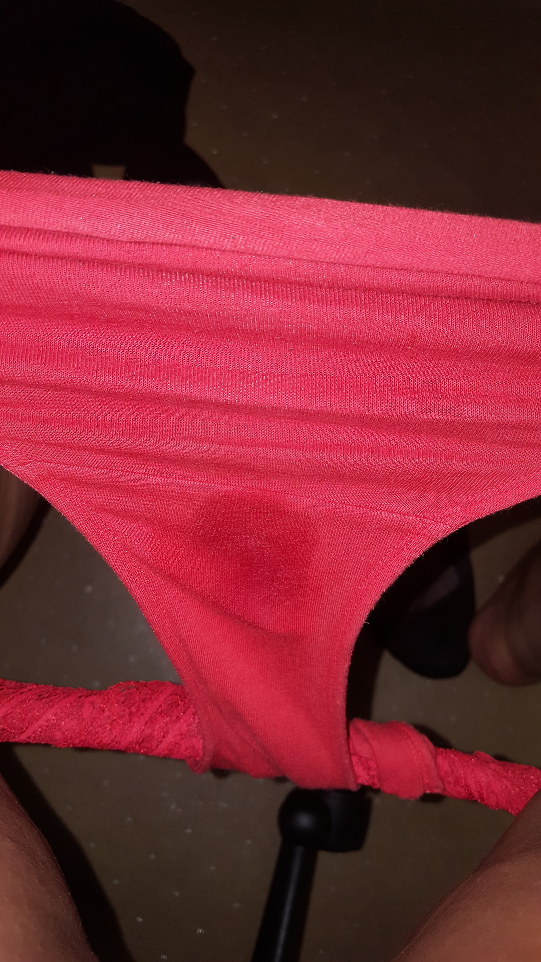 bbwlatina-love:  Panties were starting to get wet at work so I need to play