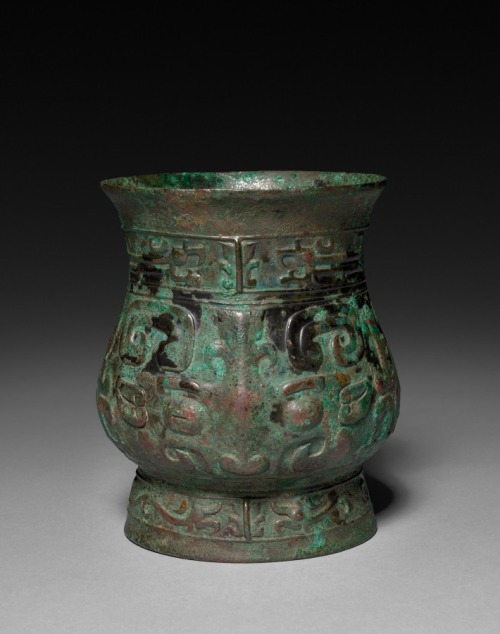 Zun: Ceremonial Vessel, c. 1023-900 BC, Cleveland Museum of Art: Chinese ArtSize: Overall: 16 cm (6 