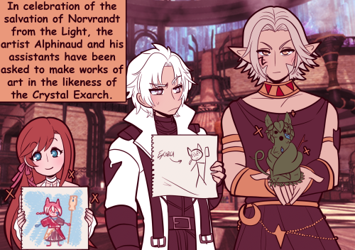 destiny-islanders: It’s been a year since the artist Alphinaud and his assistants bravely set 