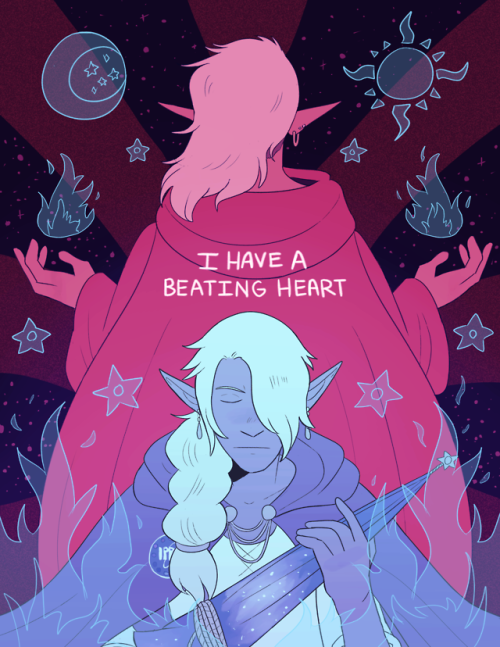 azurite-draws:I finished the Taako drawing, so now the set of these are complete! I wanted to illust