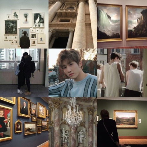 queer idols - jinwoo on a art museum date with his bf