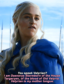 buffysummers:  Yes, all men must die. But we are not men.Daenerys Targaryen in season three of Game of Thrones (2011-2019)
