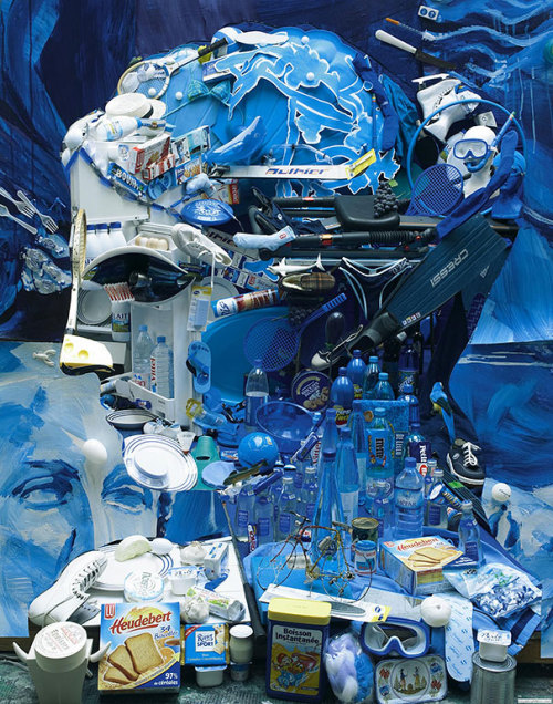 archiemcphee:  Let’s pay a visit to the Department of Awesome Anamorphic Artwork to explore more work by French artist Bernard Pras (previously featured here). Pras uses found objects of every imaginable sort to create awesome installations that appear