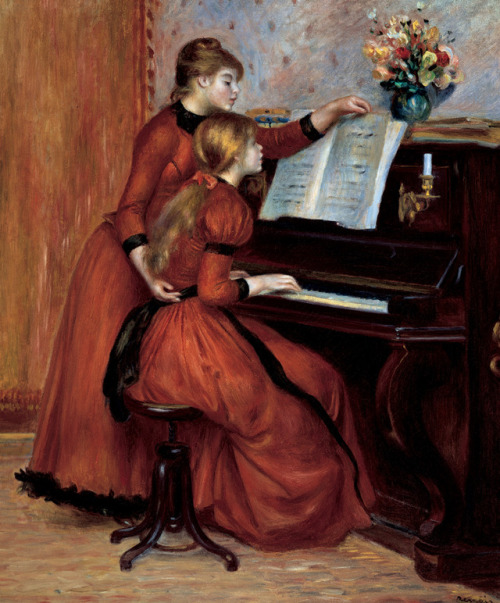 Young Girls at the Piano (The Piano Lesson), Pierre-Auguste Renoir, ca. 1889