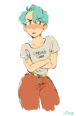 clionadraws:  bulma had some looks i love her sm???  