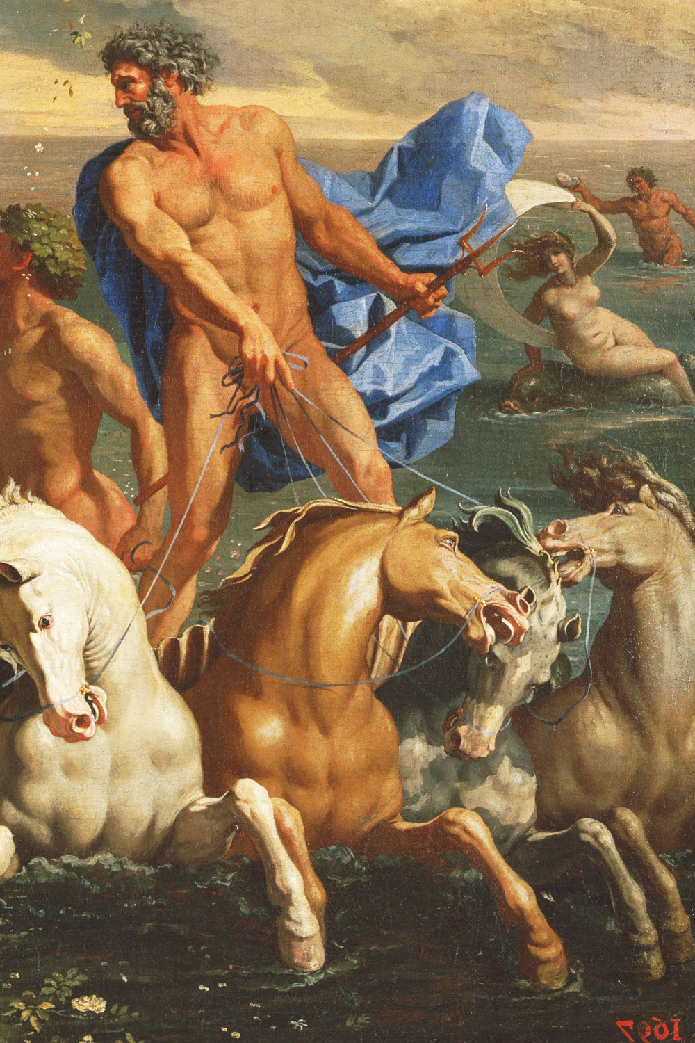 Nicolas Poussin. Detail from The Birth of Venus, 1635.