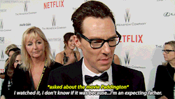 gnarlypup:  gnarlypup:  cumberbatchlives: He’s so proud to be a father! (x)  i actually want to die  he’s so fucking HAPPY in this interview so FUCKING HAPPY 