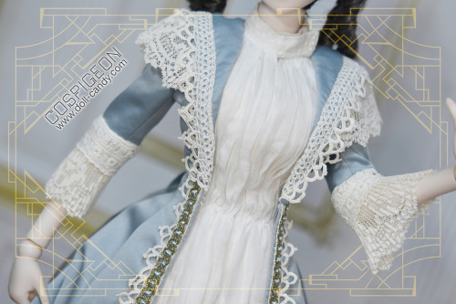 Sewing commission for private client.Size: Dollfie Dream III - L BustContents: DressLate Victorian w