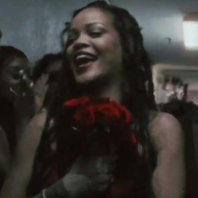 Rihanna in A$AP Rocky’s music video “D.M.B.”