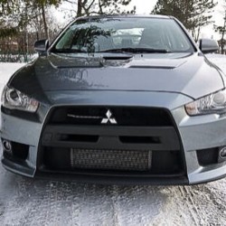 mitsubishimotors:  #Snow Patrol. Photo by @lotprocars. #mitsubishi #lancer #evo