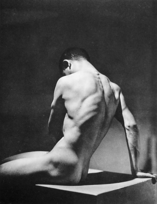 boyclouds-deactivated20160323:A photographic artwork by George Hoyningen-Huene of a young nude model