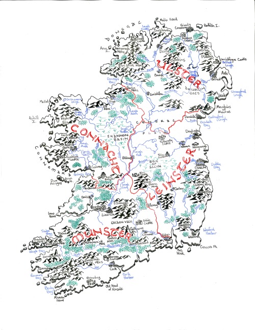 maptitude1:I drew another map! It’s a fantasy-style map of Ireland. It’s the first time I’ve tried s
