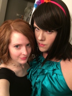 annabrighteyes:  Right before going out #crossdress #trans #sissy #forced #feminization #trap