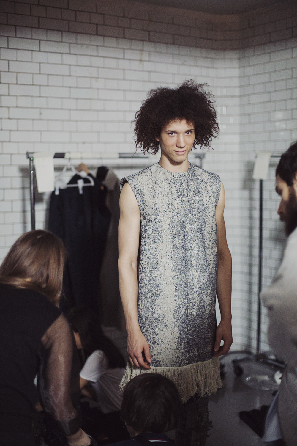 godblessmalemodels:  Matthew Miller F/W 15.16 backstage by Ieva Blazeviciute.