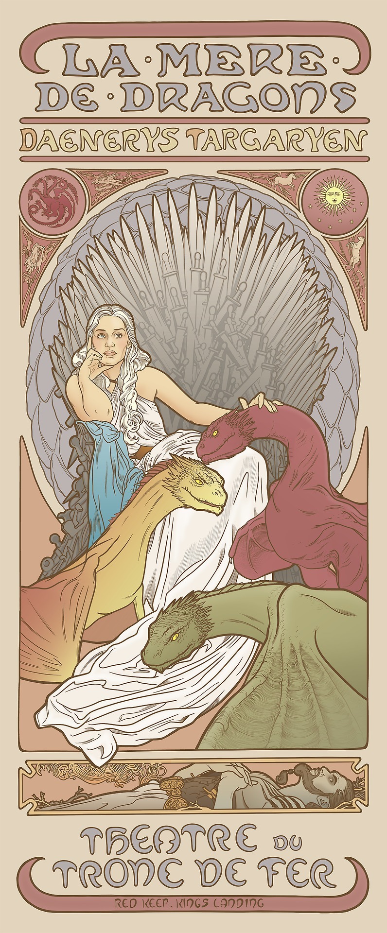 englishbondage:  xombiedirge:Mucha-Inspired Game of Thrones Series by Elin Jonsson / Store / TumblrToo