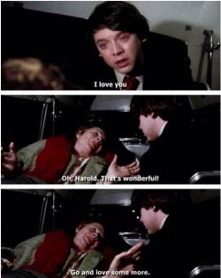 maudelynn:  Go and love some more ~  Harold and Maude ~ c.1971 via Kathy Jo Simonson 