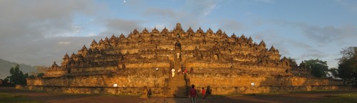 Borobudur, a Mahayana Buddhist Temple in Magelang, Central Java, Indonesia, dating from th