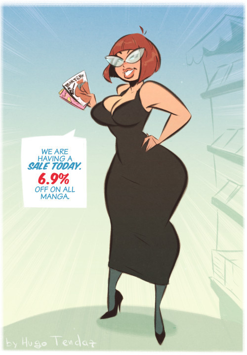 hugotendaz:   Lucy - 6.9 Percent Off - Cartoon PinUp Sketch Commission  A deal that