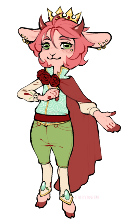 whitekitestrings: redid the portrait for my goat kerubiel