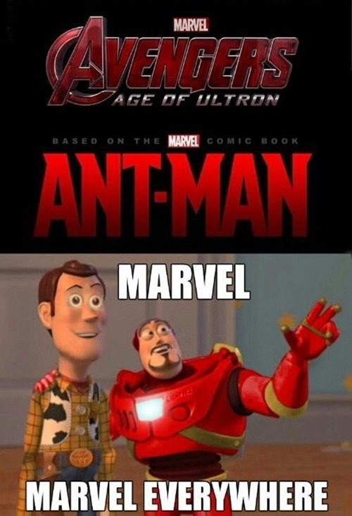 mordanthallion:  oozmadapper:  ed-pool:  Marvel, Marvel everywhere  Woah an Ant-man movie omg yesssss  Omg Buzz 
