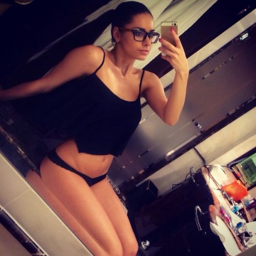 helgalovekaty: Hot Helga in Black Self Shots