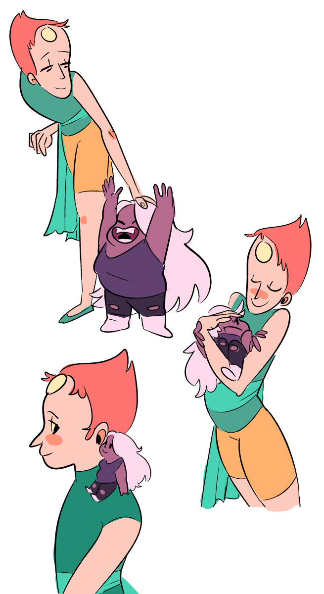 graceybird:  emilyalien:  EVERY TIME I DRAW AMETHYST SHE GETS SMALLER AND SMALLER