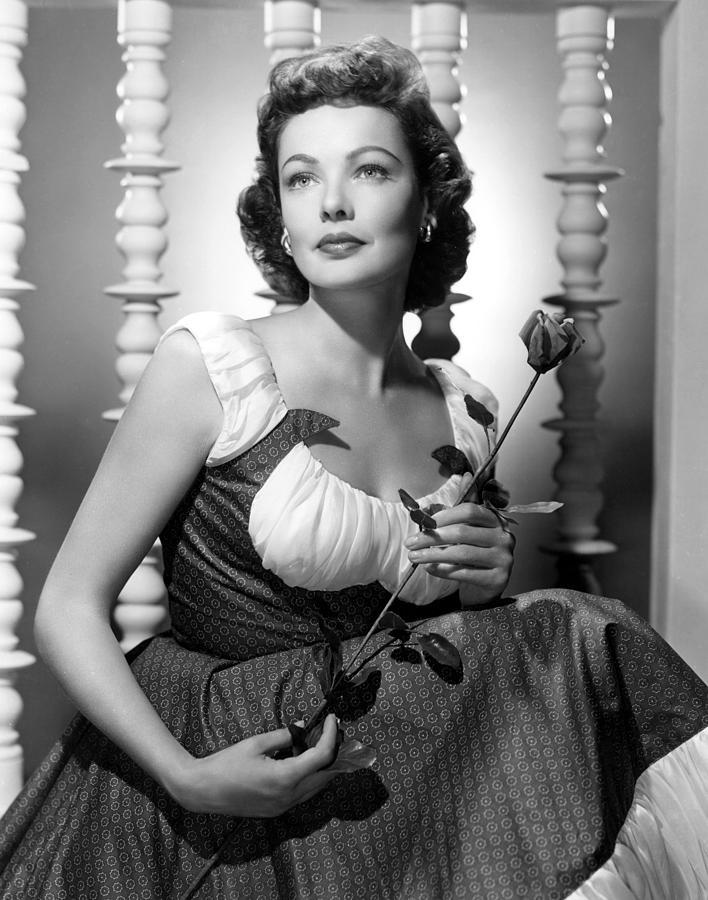 Gene Tierney photographed in 1952.