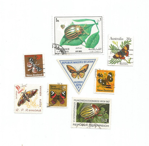 assortedniknaks:insect stamps