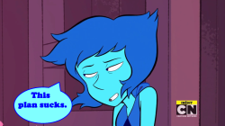 journ-loves-su:  nobrandminda:  Cut dialogue from Hit the Diamond. (okay, not really)   Lapis has no room to talk lmfao  Ye