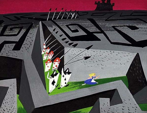 Alice in Wonderland concept art by Mary Blair